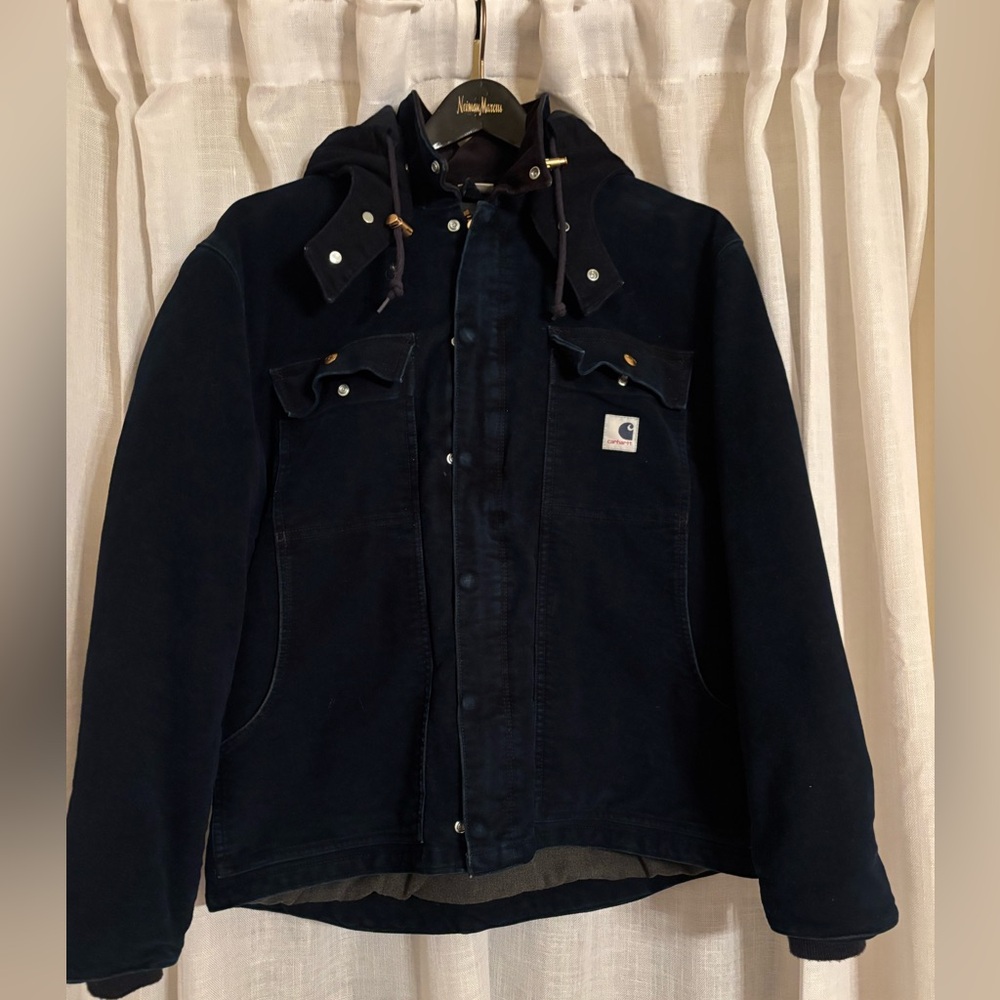 Carhartt Adam Kimmel Men's Dark Blue Hooded Field Jacket